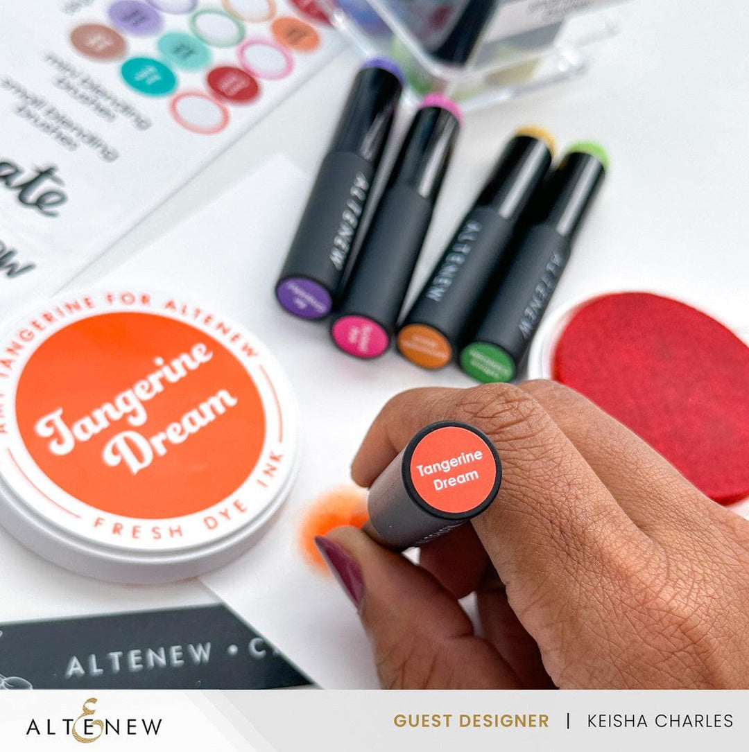 Misil Craft Decals Small & Mini Blending Brushes Label Set - 2023 Amy Tangerine Collection