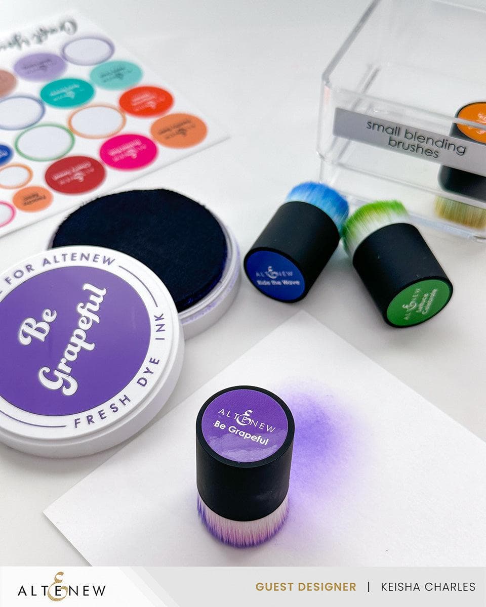 Misil Craft Decals Small & Mini Blending Brushes Label Set - 2023 Amy Tangerine Collection