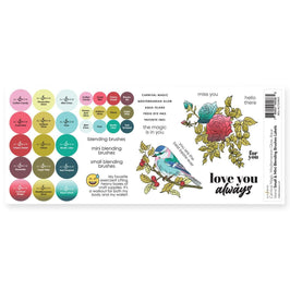 Small & Mini Blending Brushes Label Set - Carnival Magic, Mediterranean Glow, Aqua Island