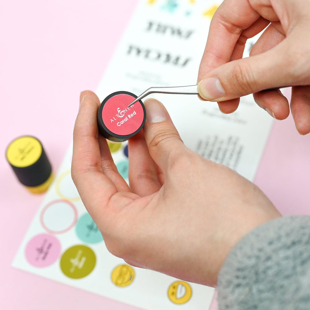 Misil Craft Decals Small & Mini Blending Brushes Label Set - Deco Garden