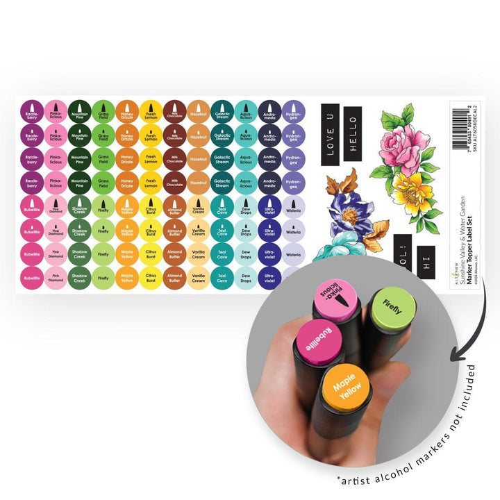 Sunshine Valley & Water Garden Marker Topper Decal Set - Small