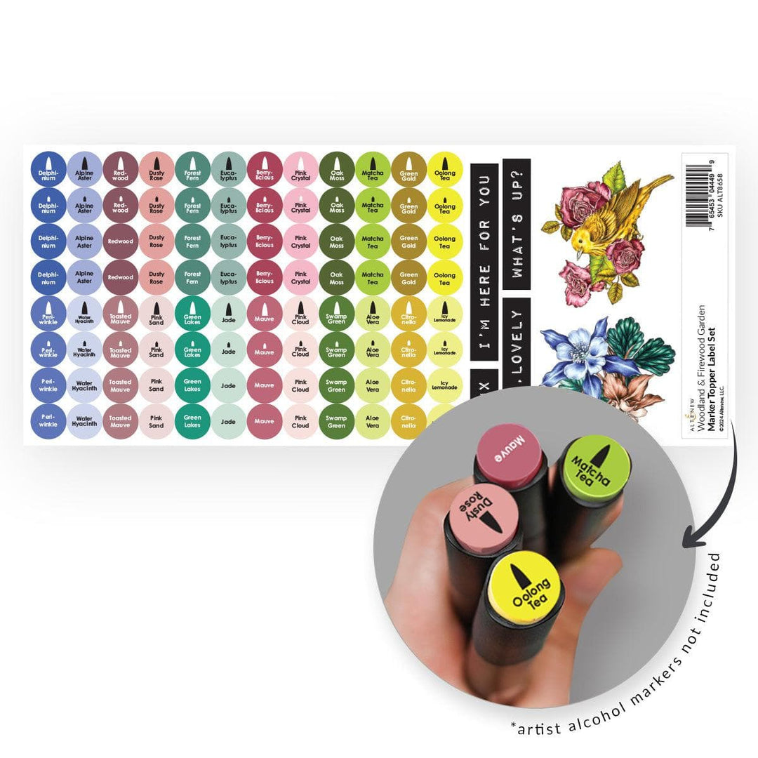 Woodland & Firewood Garden Marker Topper Label Set (L&M)