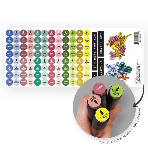 Woodland & Firewood Garden Marker Topper Label Set (L&M)