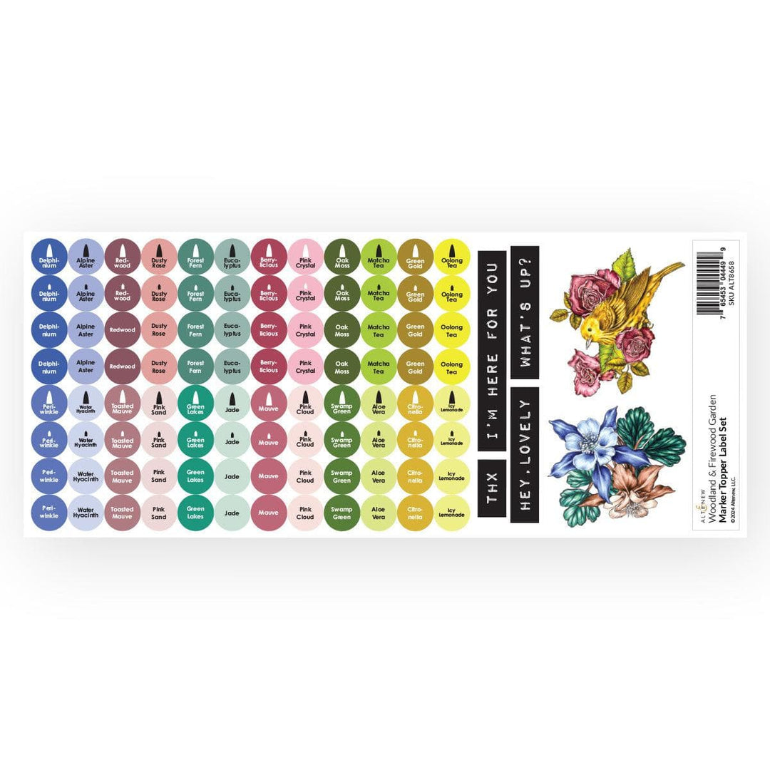 Woodland & Firewood Garden Marker Topper Label Set (L&M)