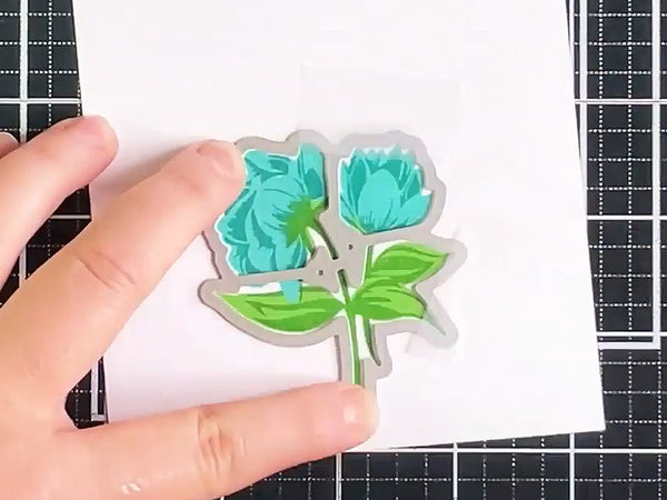Use the coordinating die set to die cut the image/s.