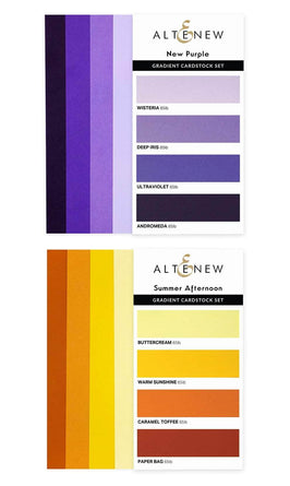 Altenew Paper Bundle New Purple & Summer Afternoon Gradient Cardstock Bundle