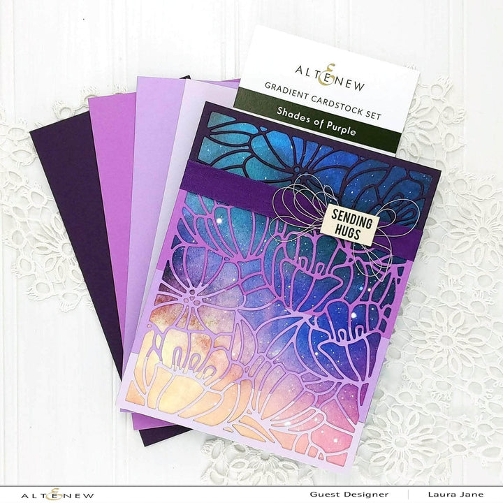Altenew Paper Bundle New Purple & Summer Afternoon Gradient Cardstock Bundle
