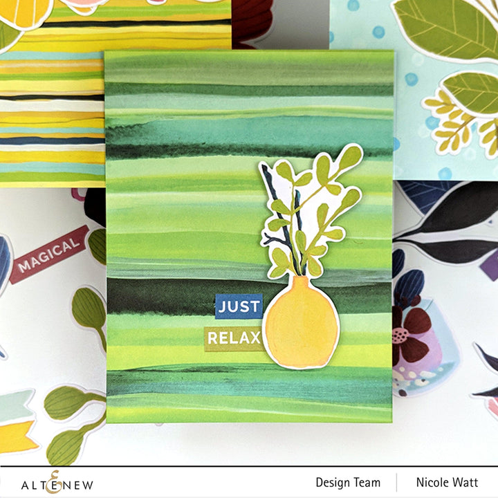 Pexzuh Printing Pattern Paper Enjoy the Ride 12x12 Paper Pack