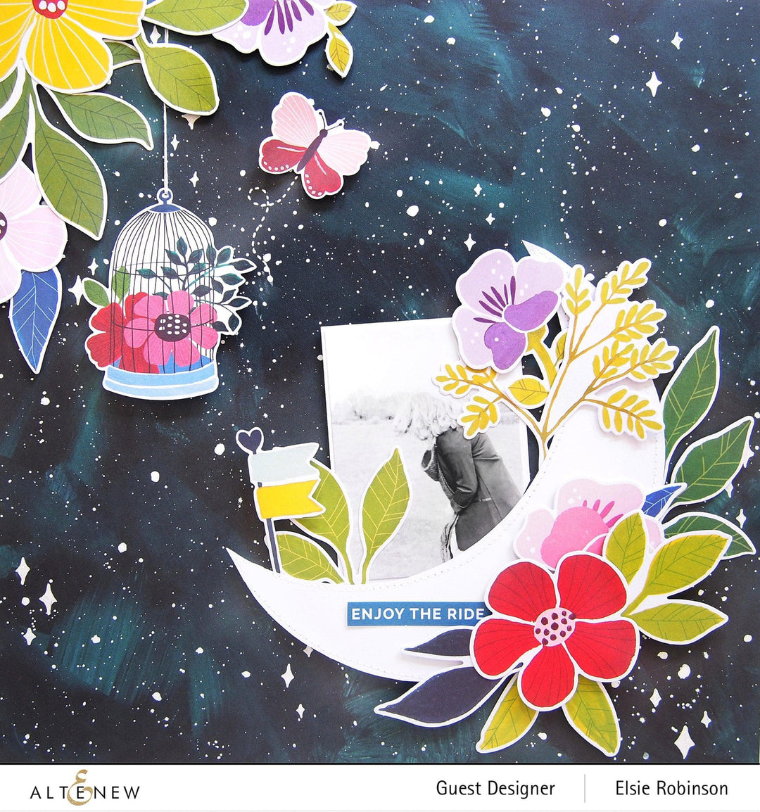 Pexzuh Printing Pattern Paper Enjoy the Ride 12x12 Paper Pack