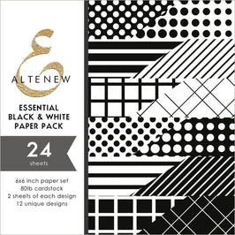 Photocentric Pattern Paper Essential Black & White 6x6 Paper Pack