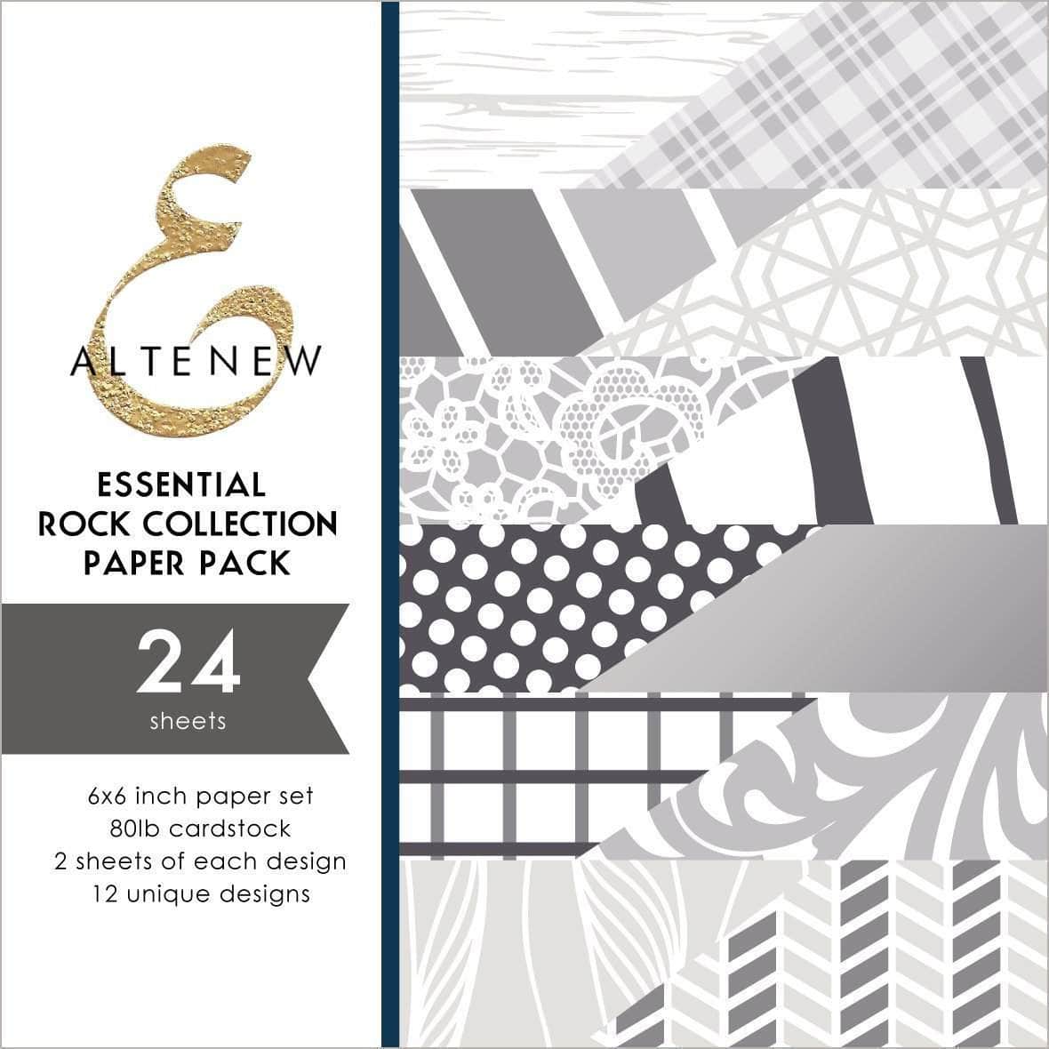 Photocentric Pattern Paper Essential Rock Collection 6x6 Paper Pack