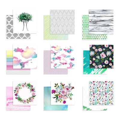 Photocentric Pattern Paper Our Family 12 x 12 Patterned Paper (80lb/Double Sided)