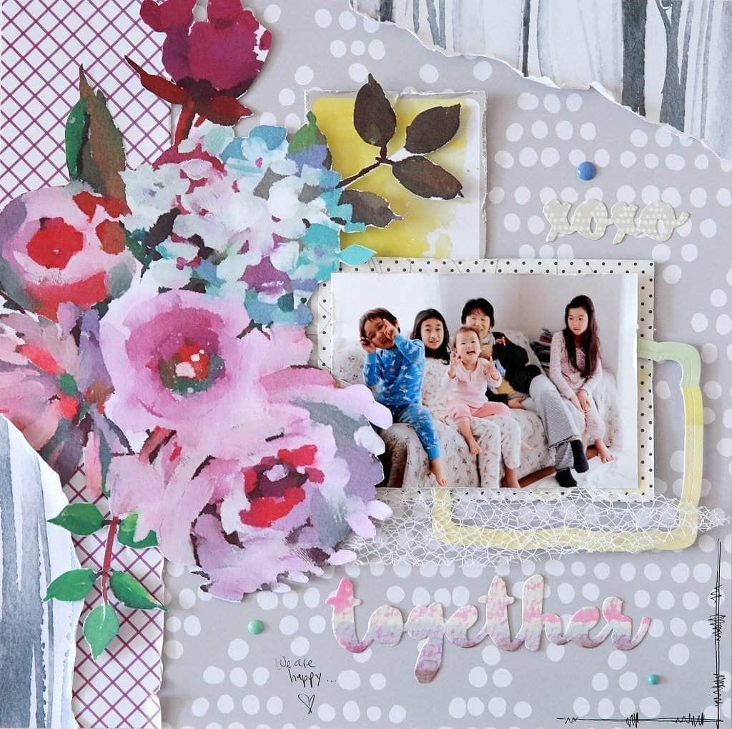 Photocentric Pattern Paper Our Family 12 x 12 Patterned Paper (80lb/Double Sided)