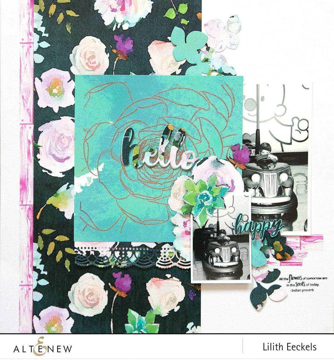 Photocentric Pattern Paper Our Family 12 x 12 Patterned Paper (80lb/Double Sided)