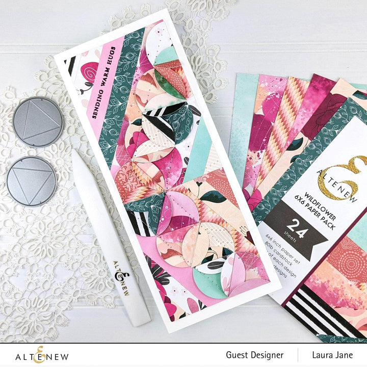 Pexzuh Printing Pattern Paper Wildflower Paper Crafting Collection 12x12 Paper Pack