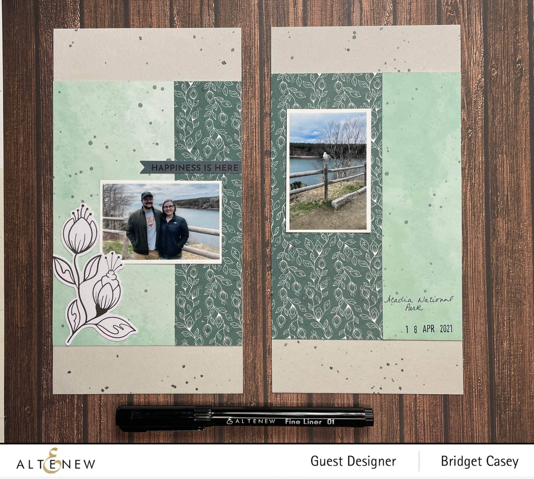 Pexzuh Printing Pattern Paper Wildflower Paper Crafting Collection 12x12 Paper Pack