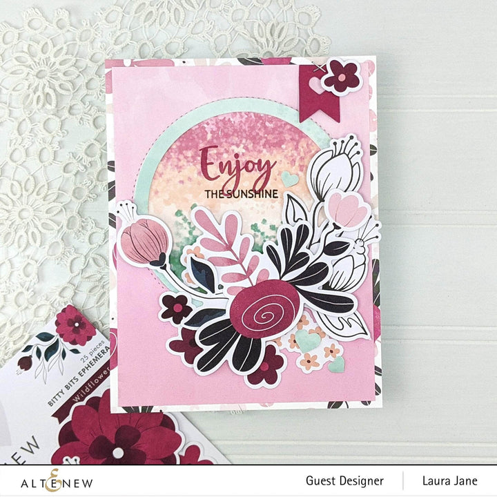 Pexzuh Printing Pattern Paper Wildflower Paper Crafting Collection 12x12 Paper Pack