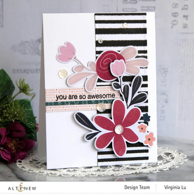 Pexzuh Printing Pattern Paper Wildflower Paper Crafting Collection 12x12 Paper Pack