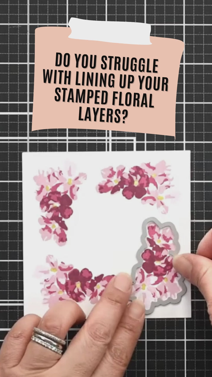 Mini Delight: Painted Posies Stamp & Die Set