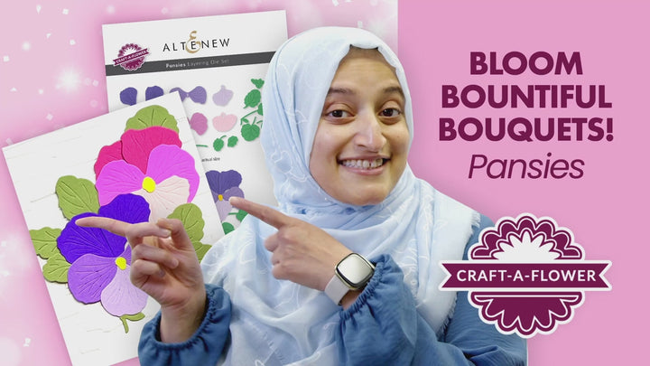 Craft-A-Flower: Pansies Layering Die Set