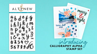 Calligraphy Alpha Stamp Set