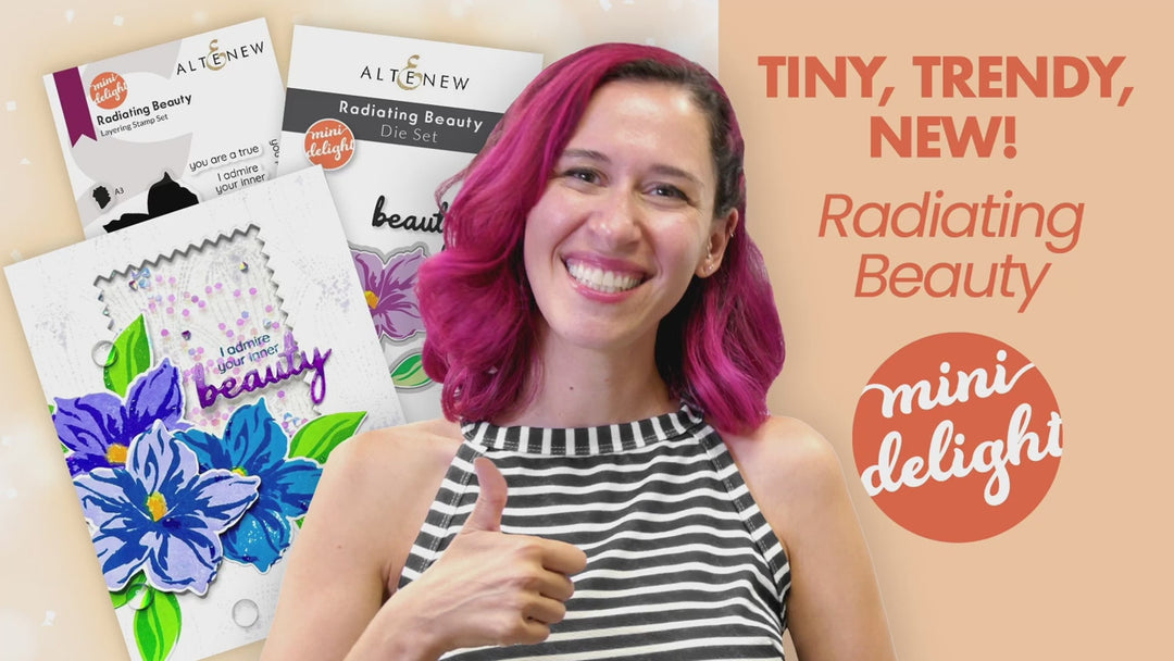 Mini Delight: Radiating Beauty Stamp & Die Set