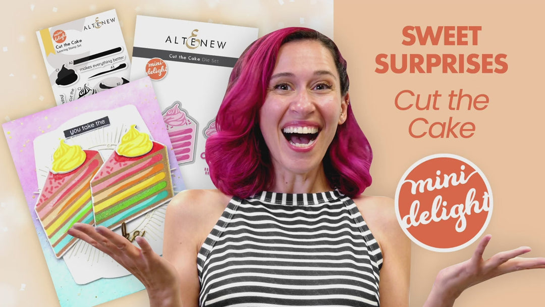 Mini Delight: Cut the Cake Stamp & Die Set
