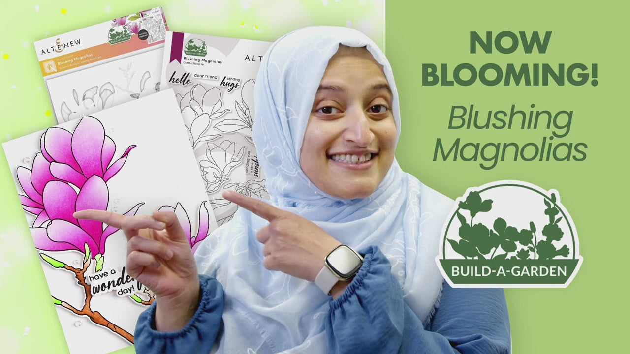 Build-A-Garden: Blushing Magnolias & Add-on Die Bundle