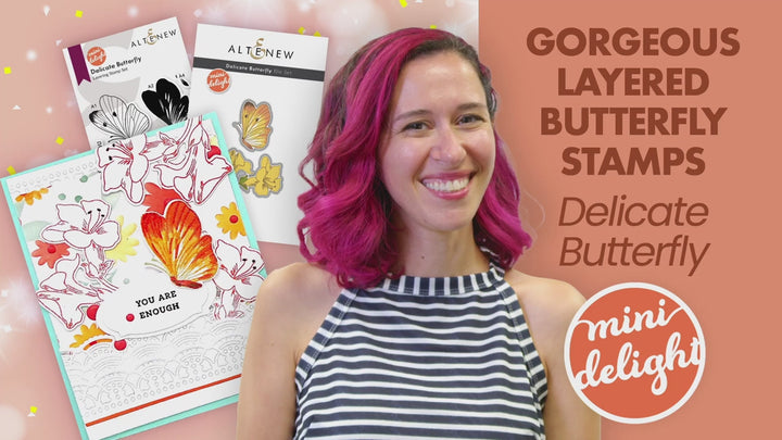 Mini Delight: Delicate Butterfly Stamp & Die Set