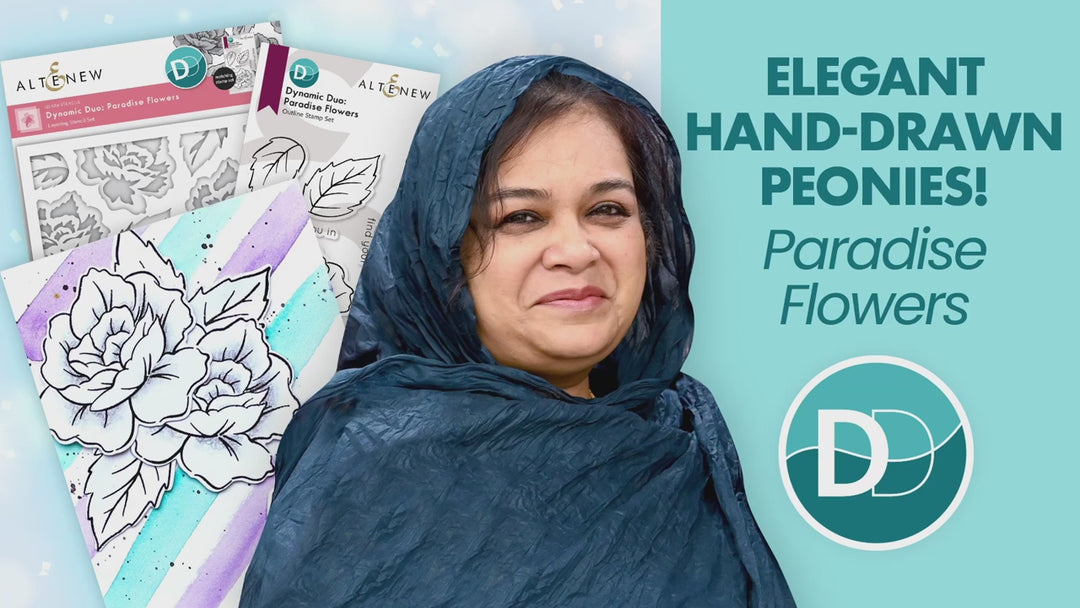 Dynamic Duo: Paradise Flowers Add-On Die Set