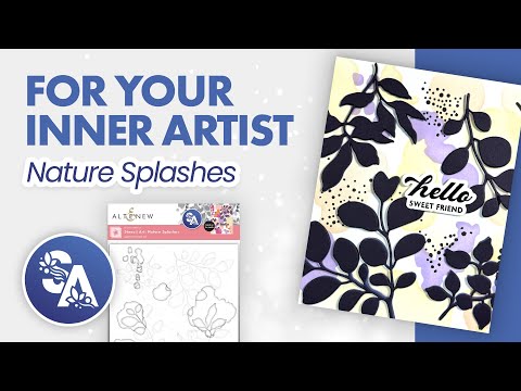 Stencil Art: Nature Splashes Layering Stencil Set (6 in 1)