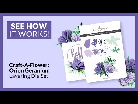 Craft-A-Flower: Orion Geranium Layering Die Set