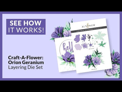 Craft-A-Flower: Orion Geranium Layering Die Set