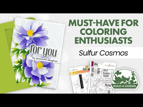 Build-A-Garden: Sulfur Cosmos & Artist Alcohol Markers Set Bundle