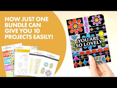 Flower Shine Simple Coloring Stencil Set (5 in 1)