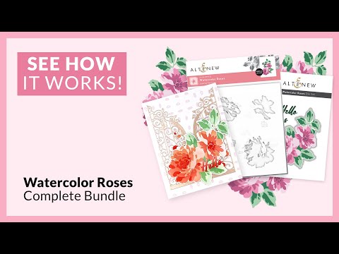 Watercolor Roses Layering Stencil Set (3 in 1)