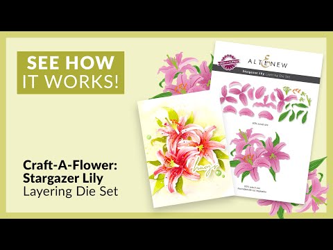 Craft-A-Flower: Stargazer Lily Layering Die Set