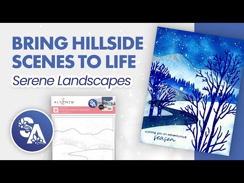 Stencil Art: Serene Landscapes Layering Stencil Set (6 in 1)