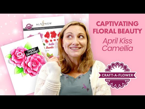 Craft-A-Flower: April Kiss Camellia Layering Die Set | Altenew