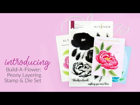 Build-A-Flower: Peony Layering Stamp & Die Set