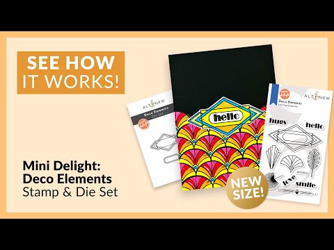 Mini Delight: Deco Elements Stamp & Die Set