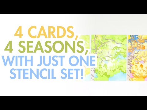 Stencil Art: Aspen Sky Layering Stencil Set (6 in 1)