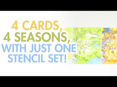 Stencil Art: Aspen Sky Layering Stencil Set (6 in 1)