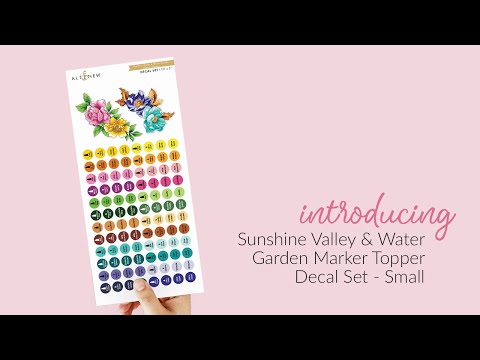 Sunshine Valley & Water Garden Marker Topper Label Set - Small