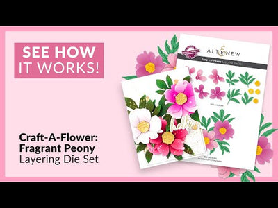 Craft-A-Flower: Fragrant Peony Layering Die Set