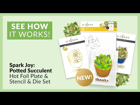 Spark Joy: Potted Succulent Add-On Die Set