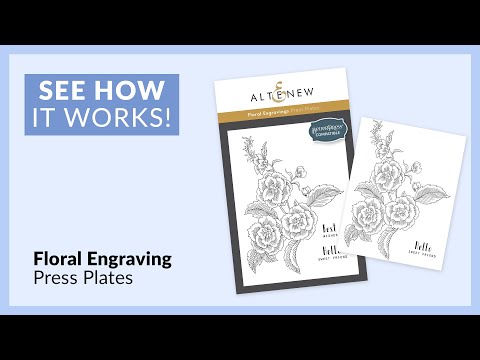 Floral Engravings Press Plate Set