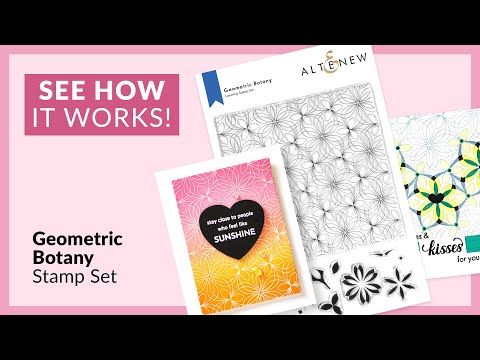 Geometric Botany Stamp Set