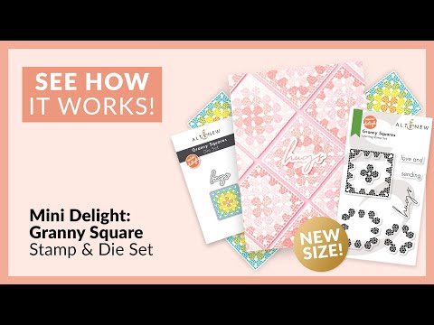 Mini Delight: Granny Squares Stamp & Die Set