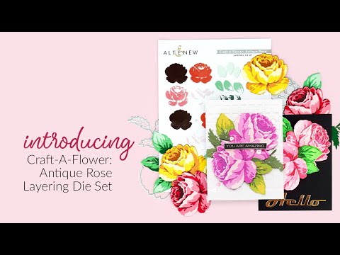 Craft-A-Flower: Antique Rose Layering Die Set